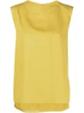 Jil Sander boat-neck sleeveless top - Yellow