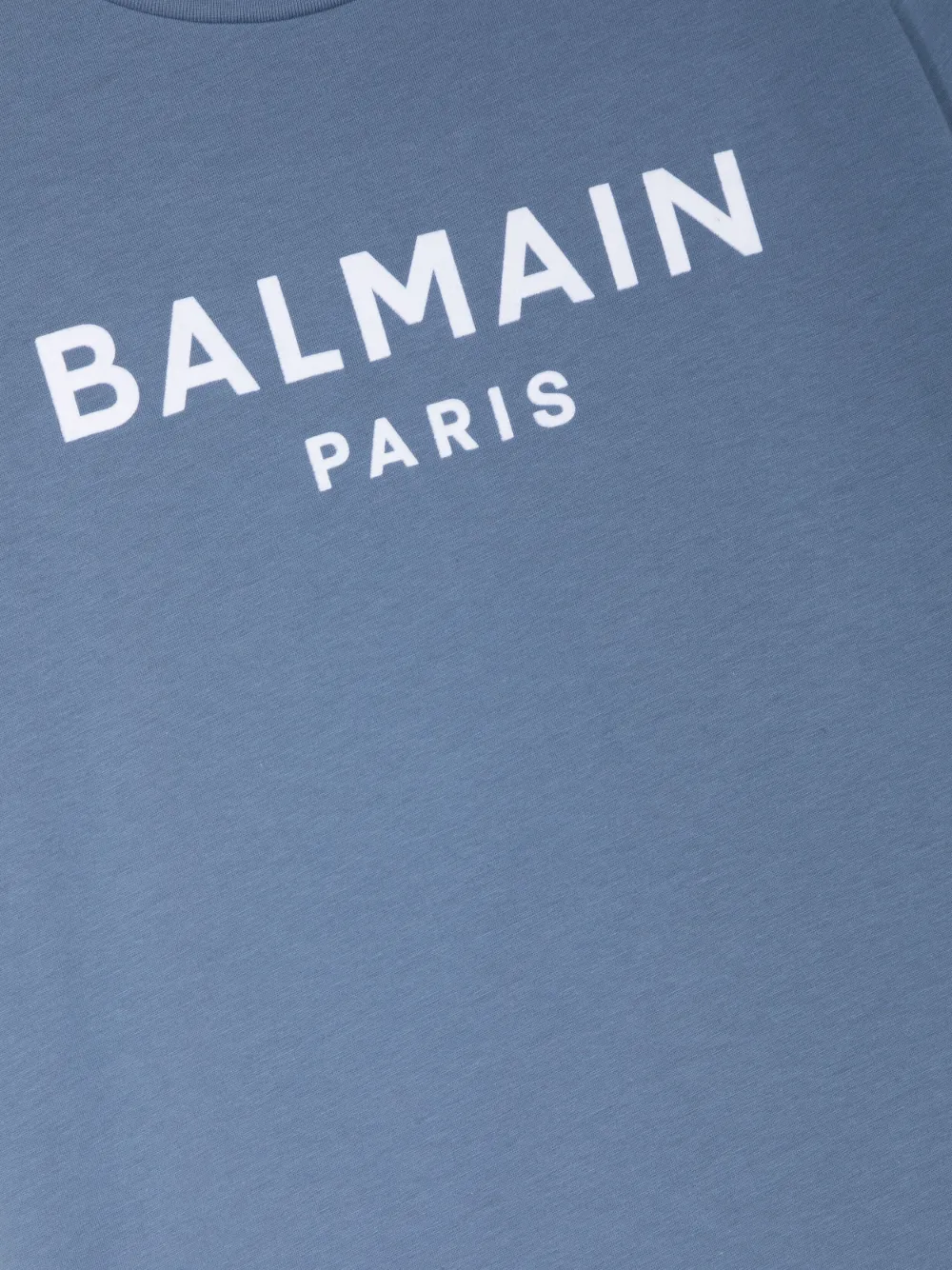 BALMAIN LOGO-PRINT COTTON T-SHIRT