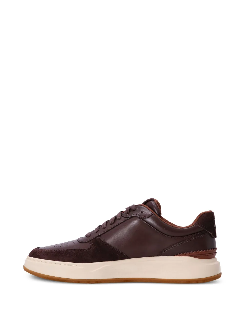 Shop Cole Haan Grandpro Crossover Leather Sneakers In Brown