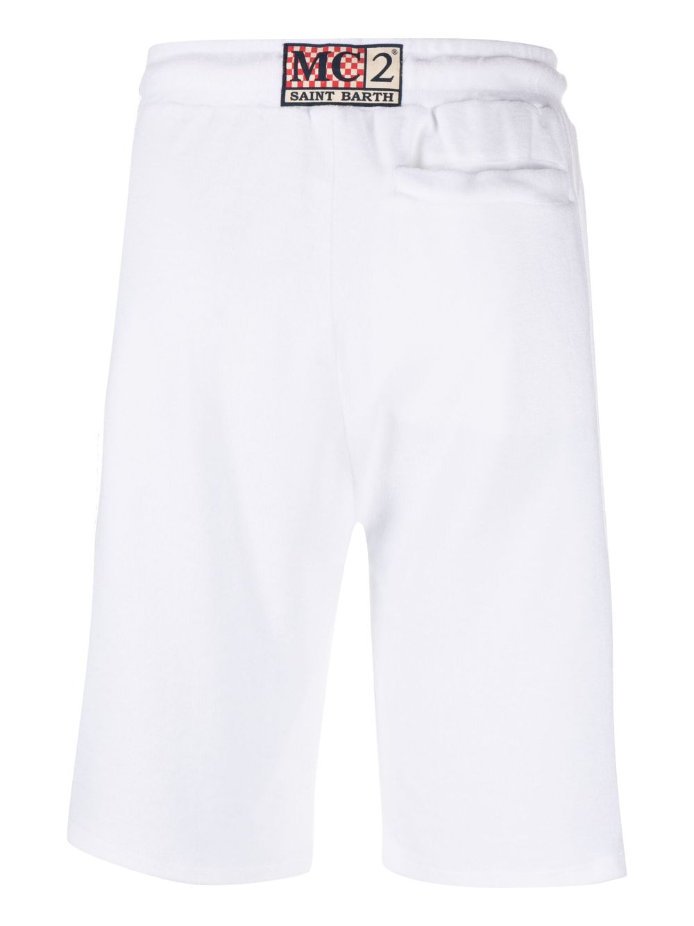 Shop Mc2 Saint Barth Logo-patch Bermuda Shorts In White