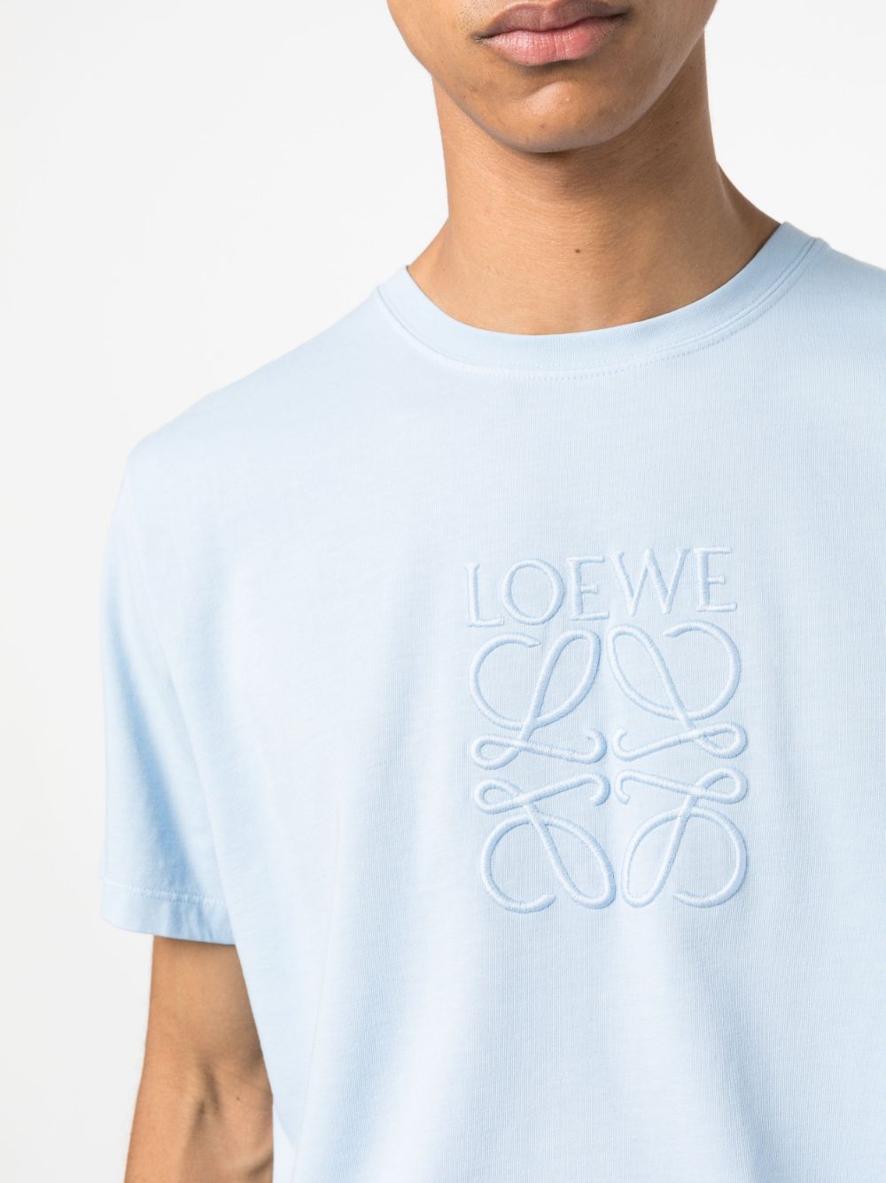 LOEWE logo-embroidered cotton T-shirt Men