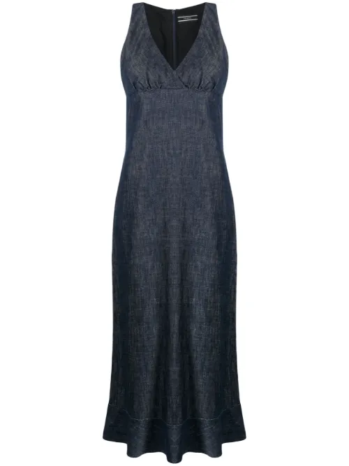 Robe sans manches à col v - JOSEPH - Modalova