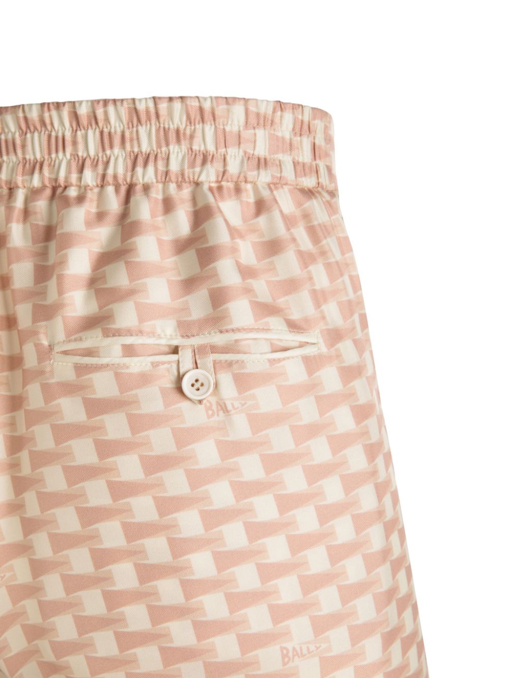 Bally Straight broek met geometrische print Roze