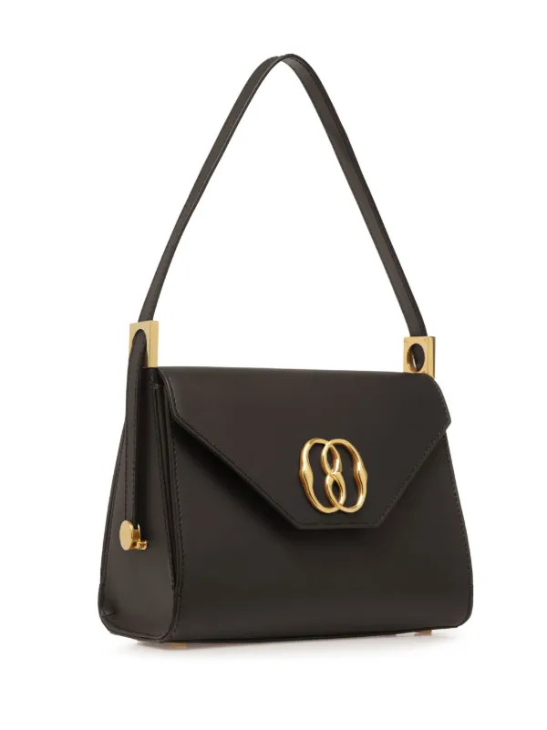 美品】BALLY トートバッグ 黒 ゴールドチェーン ブラック