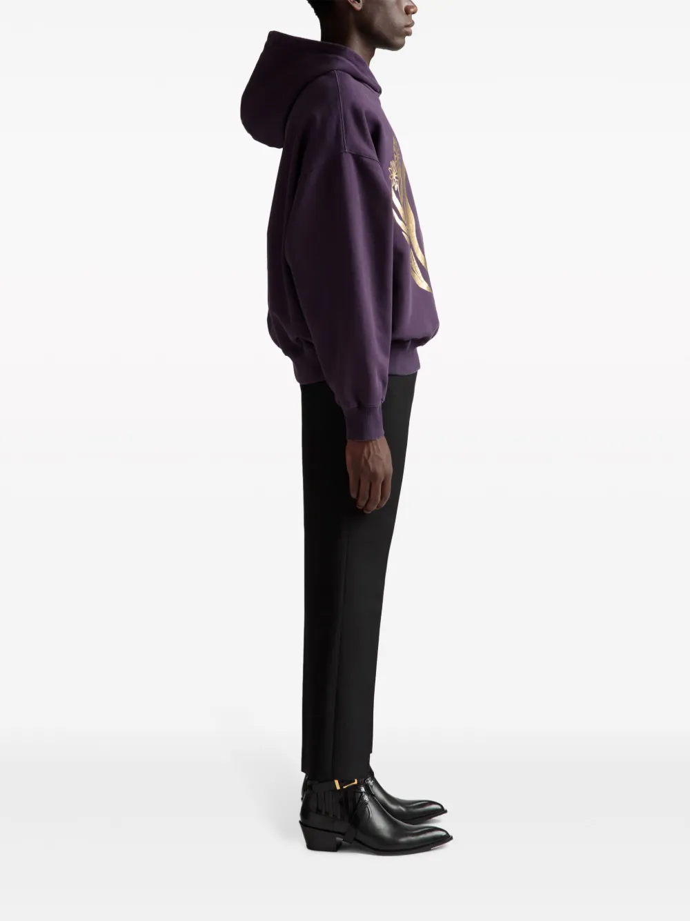 Bally Hoodie met logoprint Paars
