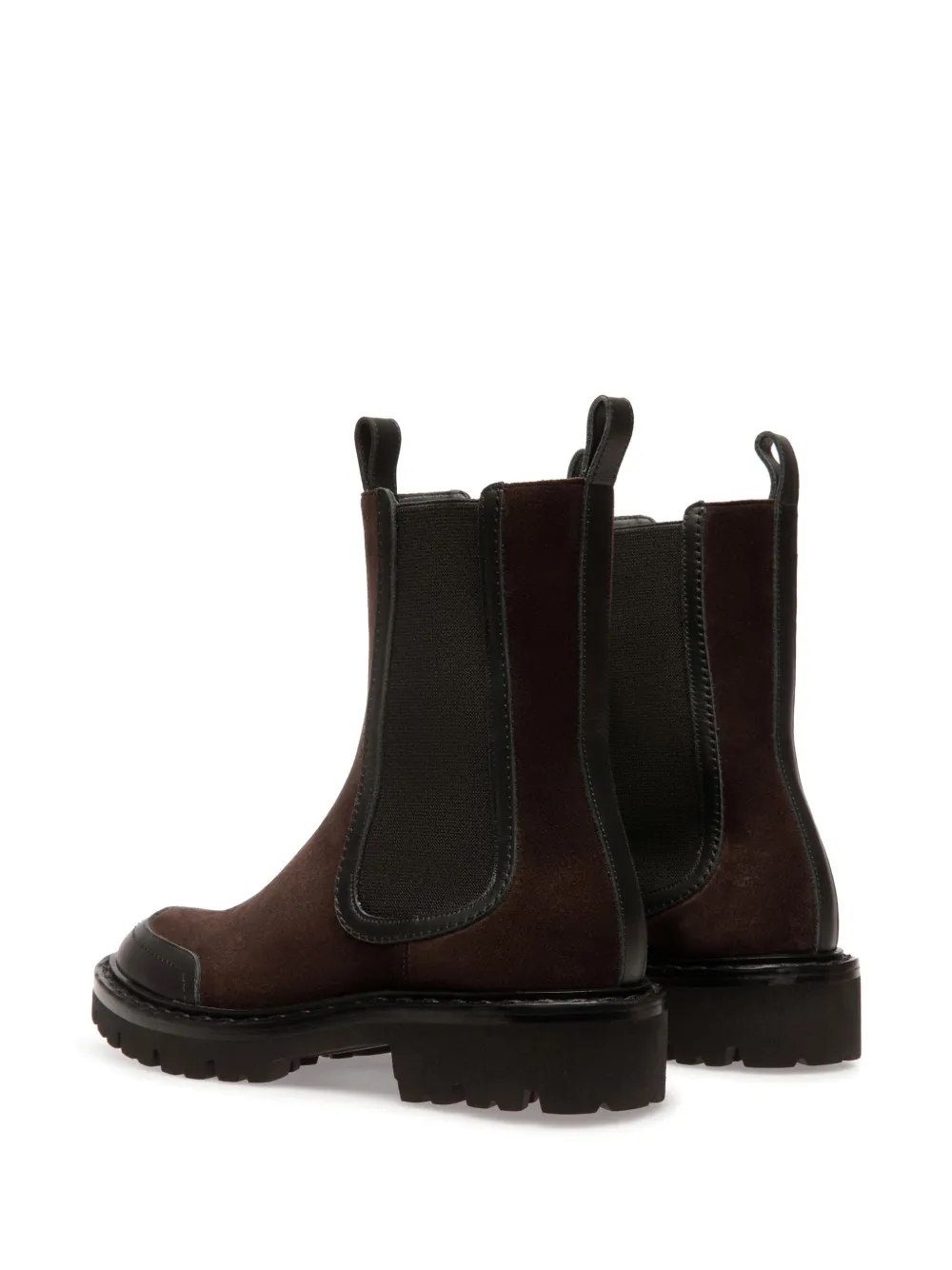 Shop Bally Nalyna Elasticated-panels Boots In Brown