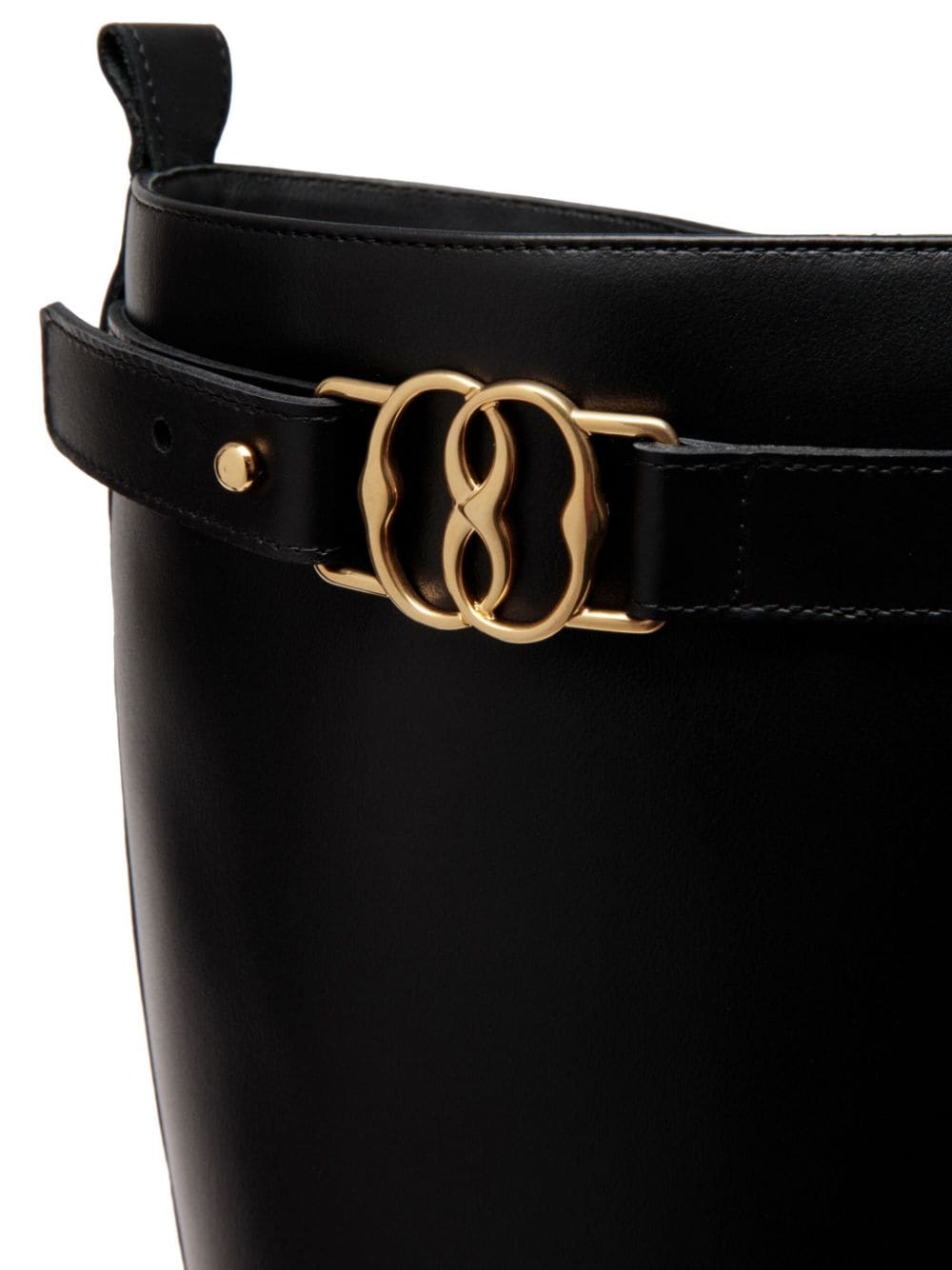 Shop Bally Galia Knee-high Leather Boots In Black