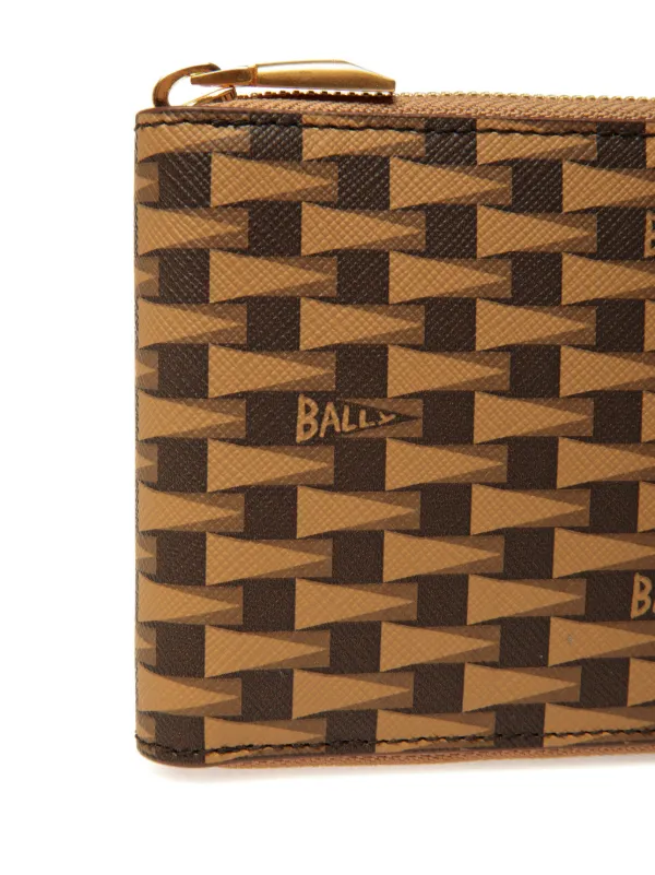 BALLY| (6308465-I946P) Bally Monogram Zipped Wallet | Brown | FARFETCH