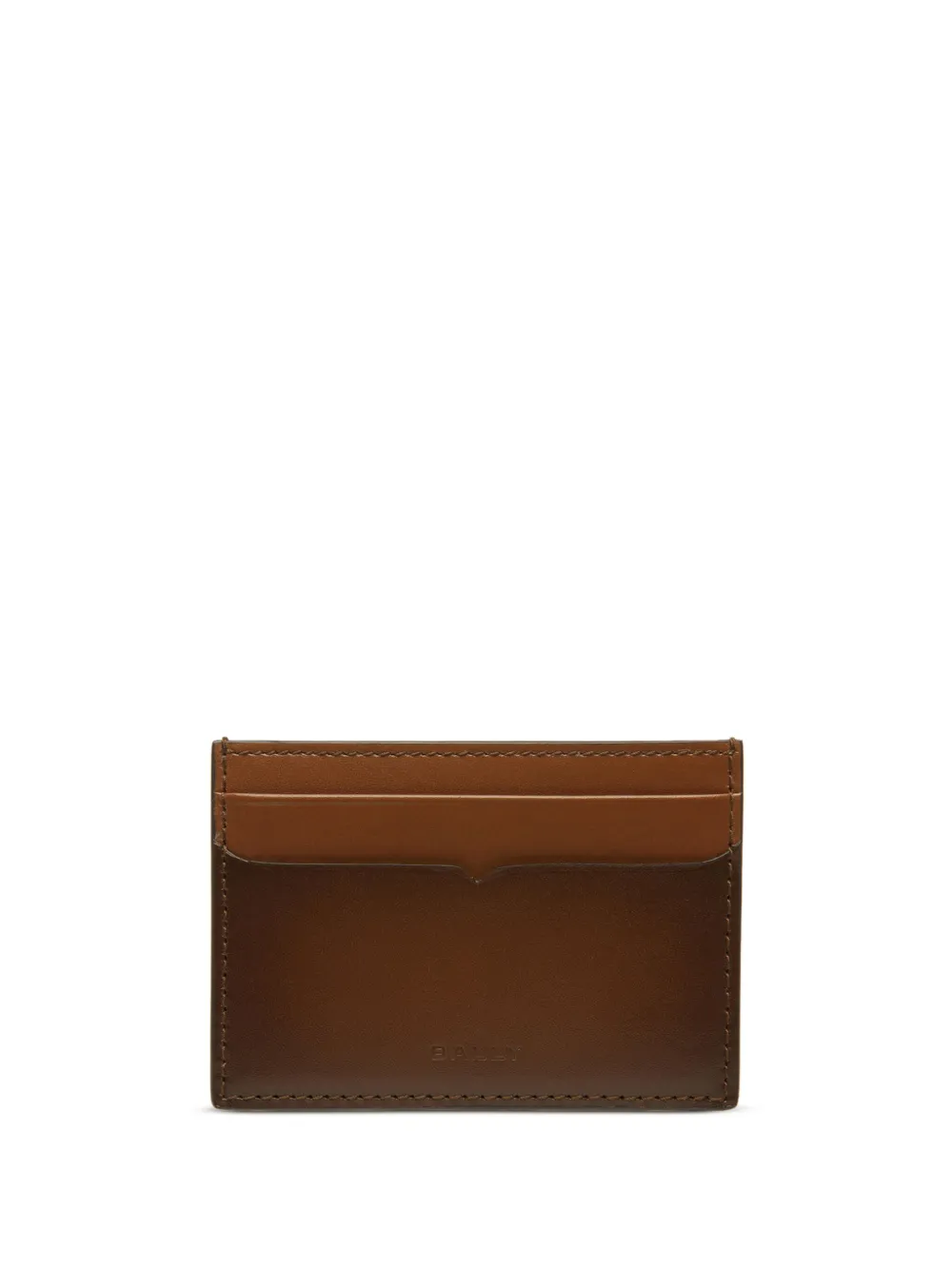 Bally Pasjeshouder met logo-reliëf Bruin