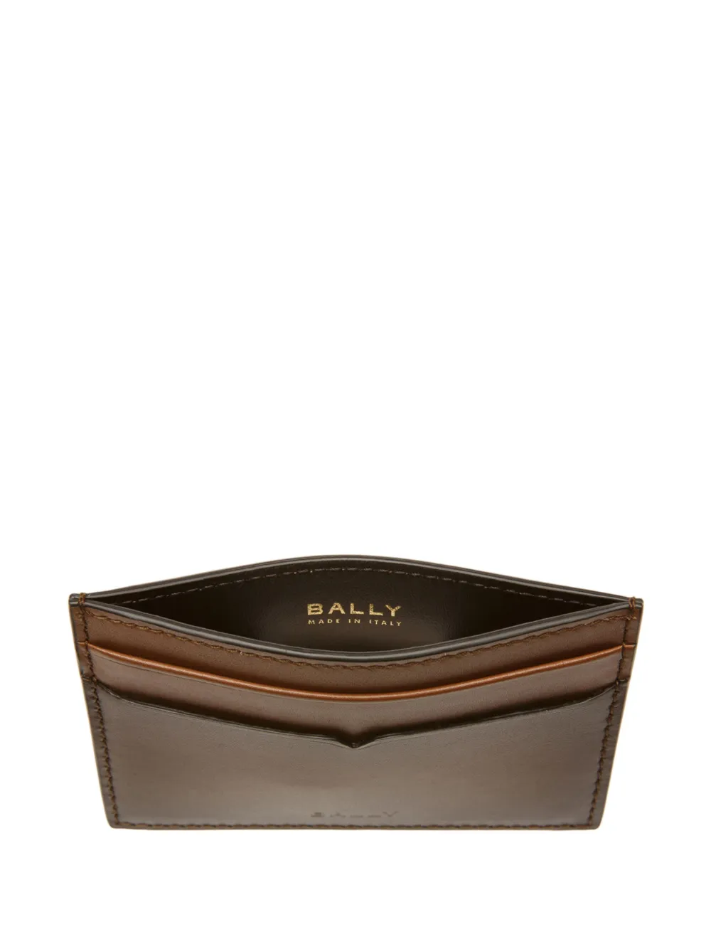 Bally Pasjeshouder met logo-reliëf Bruin