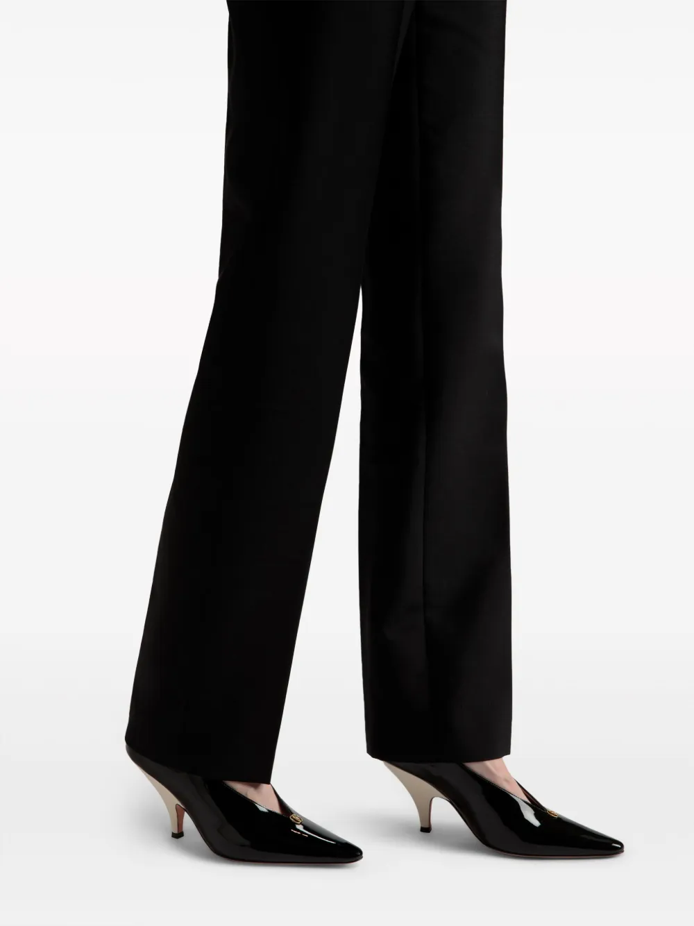 Bally Kata leren pumps Zwart