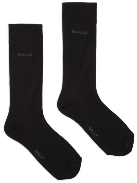 Bally calcetines con logo en intarsia