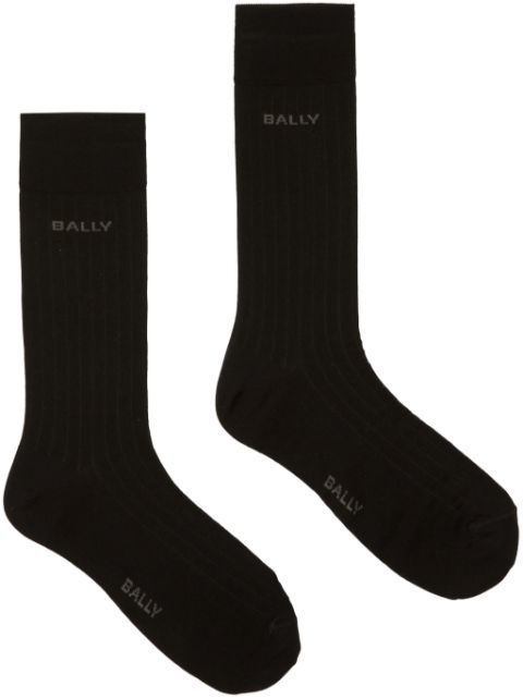 Bally logo-intarsia ankle socks