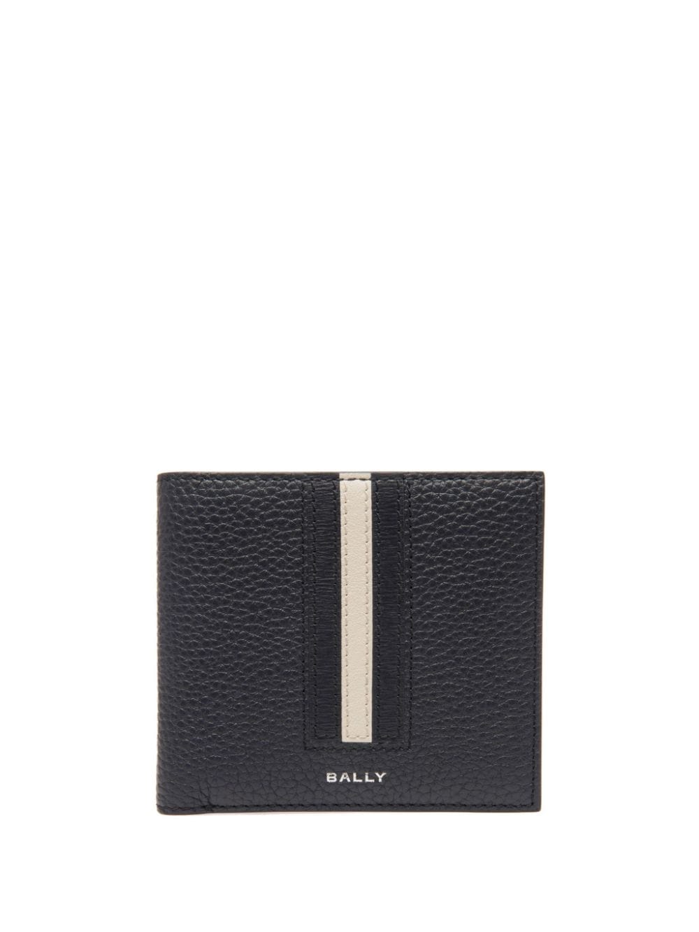 Bally Logo-stamp Leather Wallet In Blau