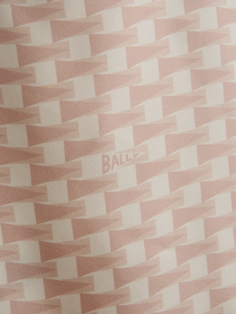 Shop Bally Pennant Silk Shirt In Pink