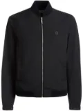 Bally Emblem logo-patch bomber jacket - Blue