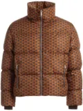 Bally geometric-print padded jacket - Brown