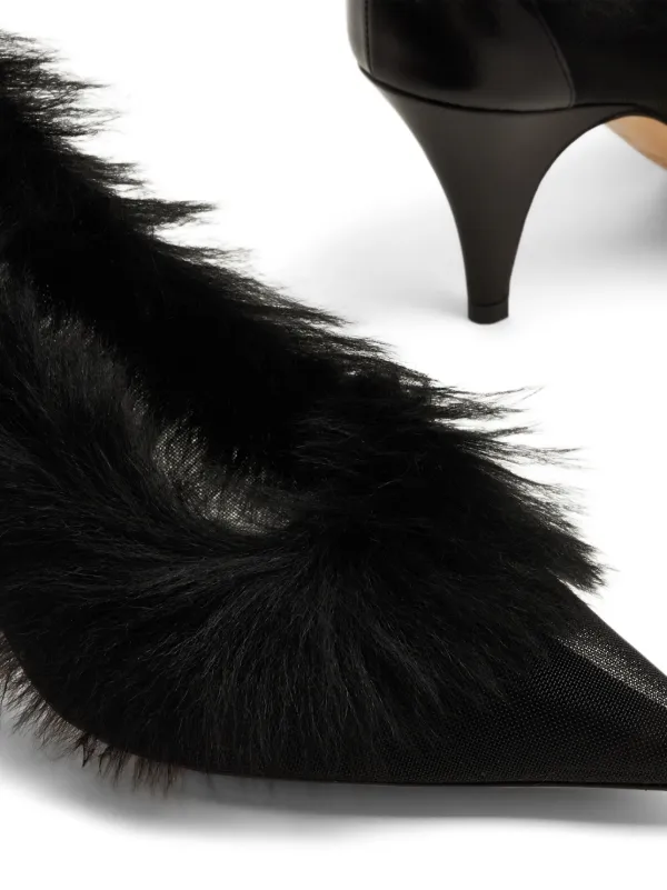 Fur pumps best sale