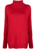 Chinti & Parker The Relaxed roll-neck cashmere jumper - Red