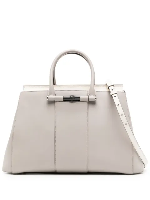 Gucci Lady Bamboo leather tote bag