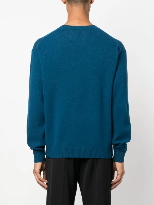 Kenzo Boke Flower intarsia-knit Jumper | Blue | FARFETCH