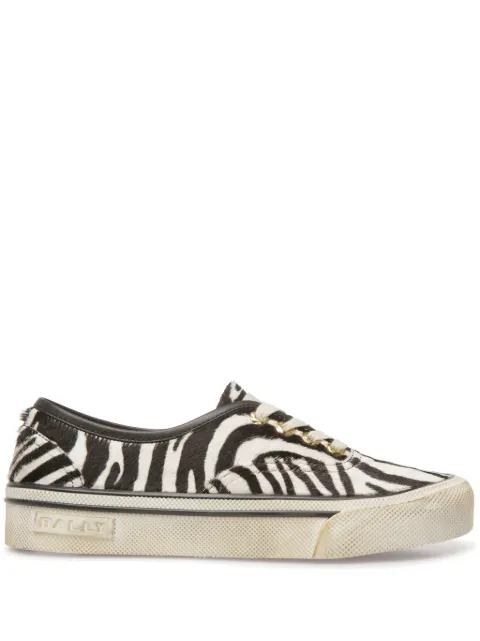 Bally Lyder zebra-print sneakers 