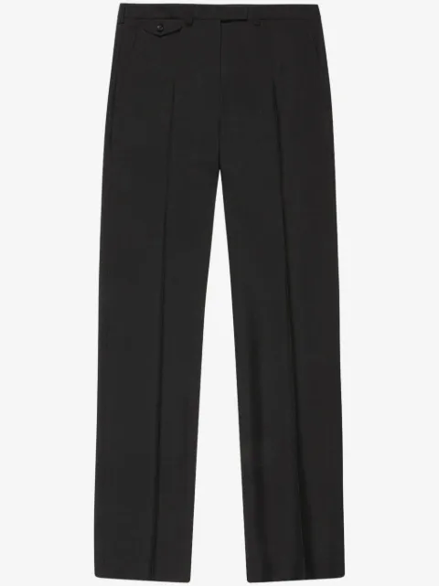 Bally pressed-crease mohair tailored trousers 