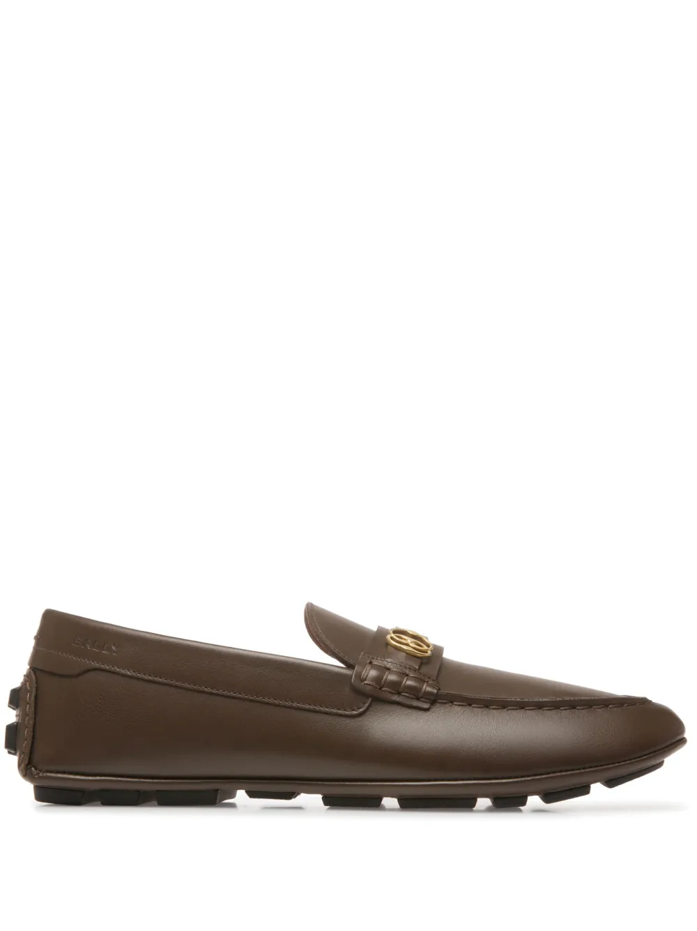 Bally Keeper logo-plaque boat shoes Brown