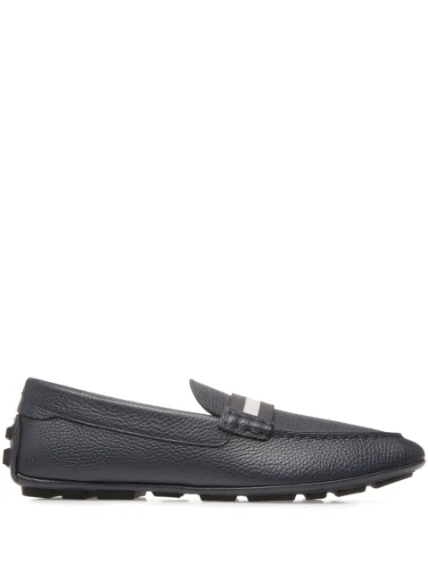 Bally Karlos pebbled leather loafers