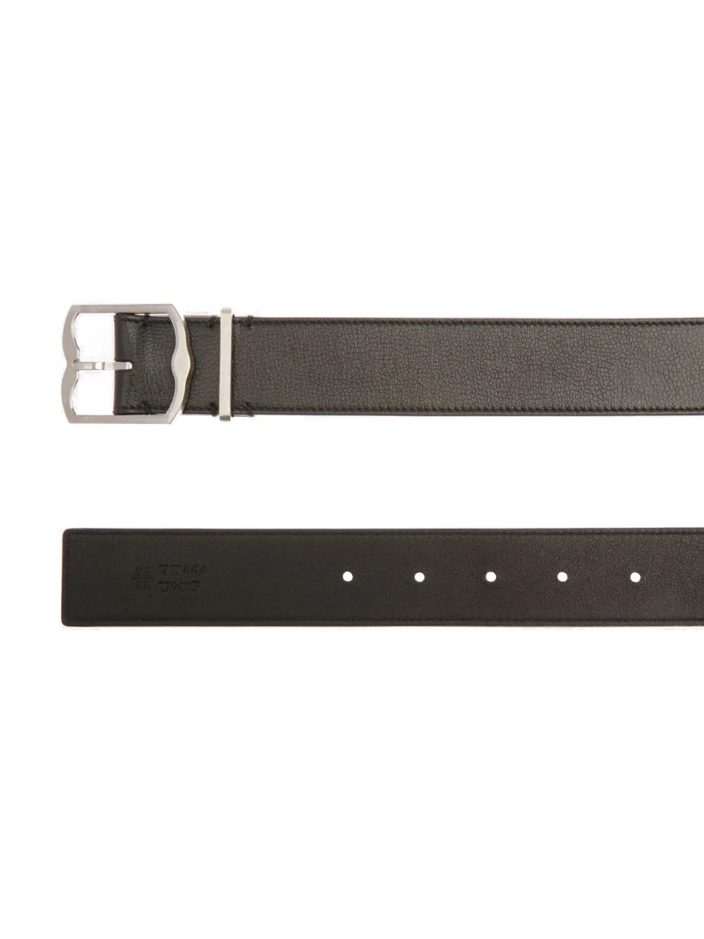 Bally Riem met embleem-gesp - Zwart
