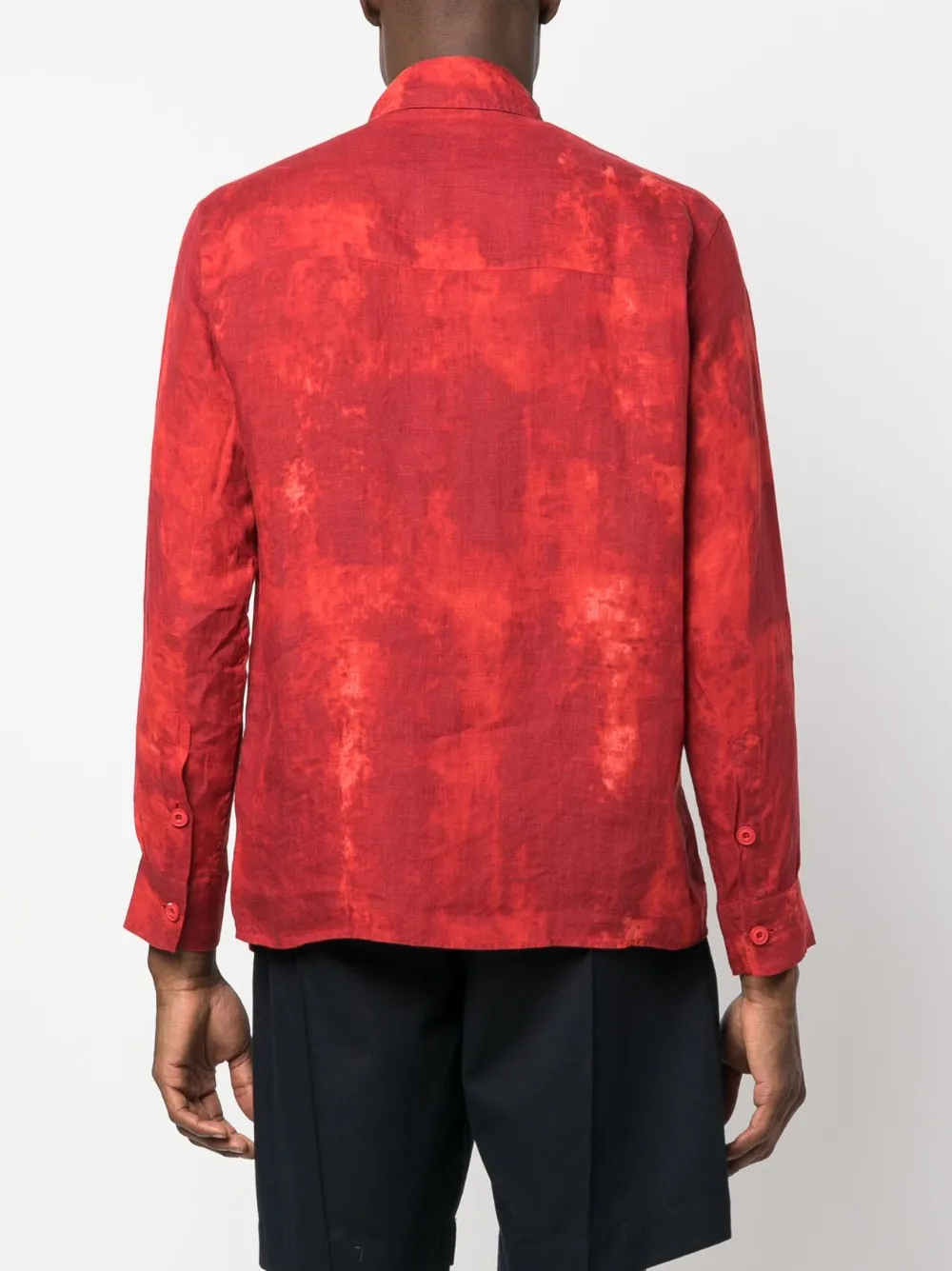 Destin Tie dye Pattern Linen Shirt Farfetch enzo-from-the-tropics-t-shirt-in-white-palm-angels-official