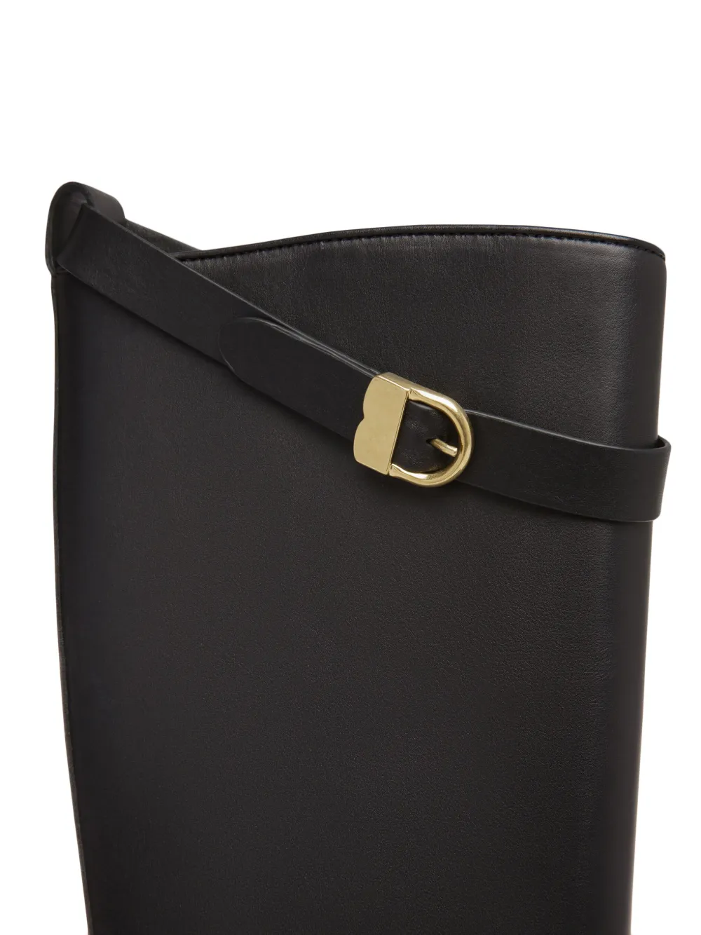 Bally Leren knielaarzen Zwart