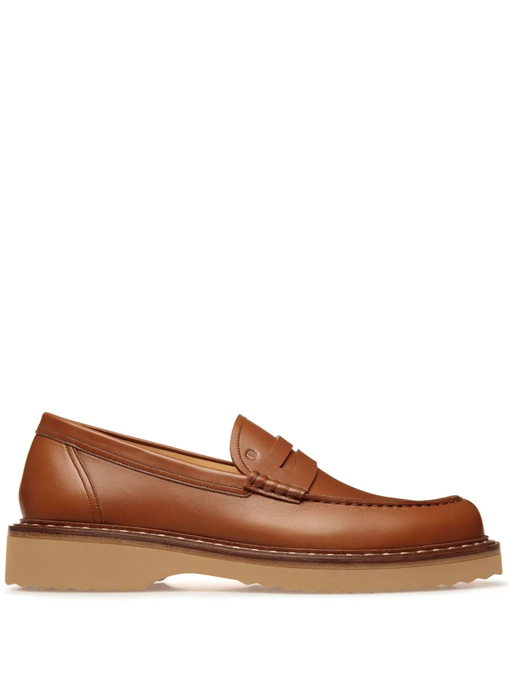 Bally Necko leather penny loafers Brown