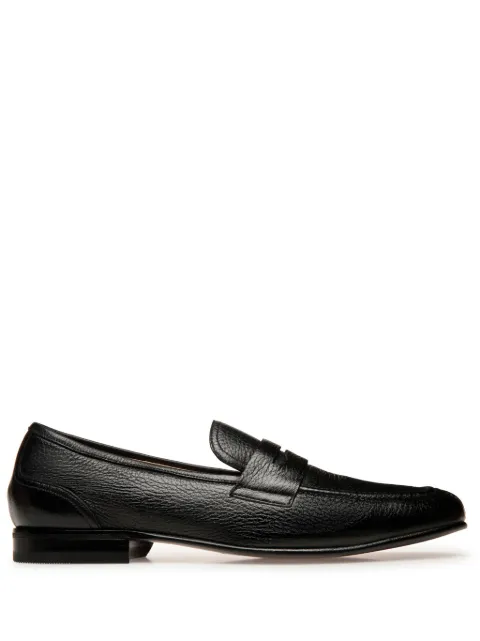 Bally Saix-U grained-leather loafers