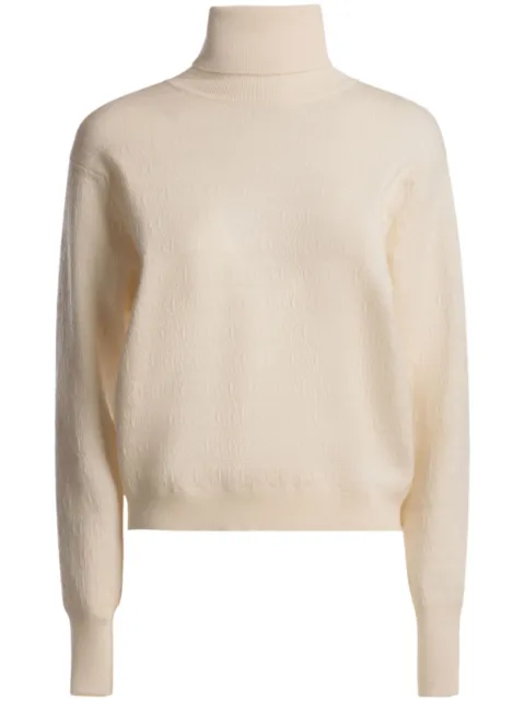Bally roll-neck textured wool jumper