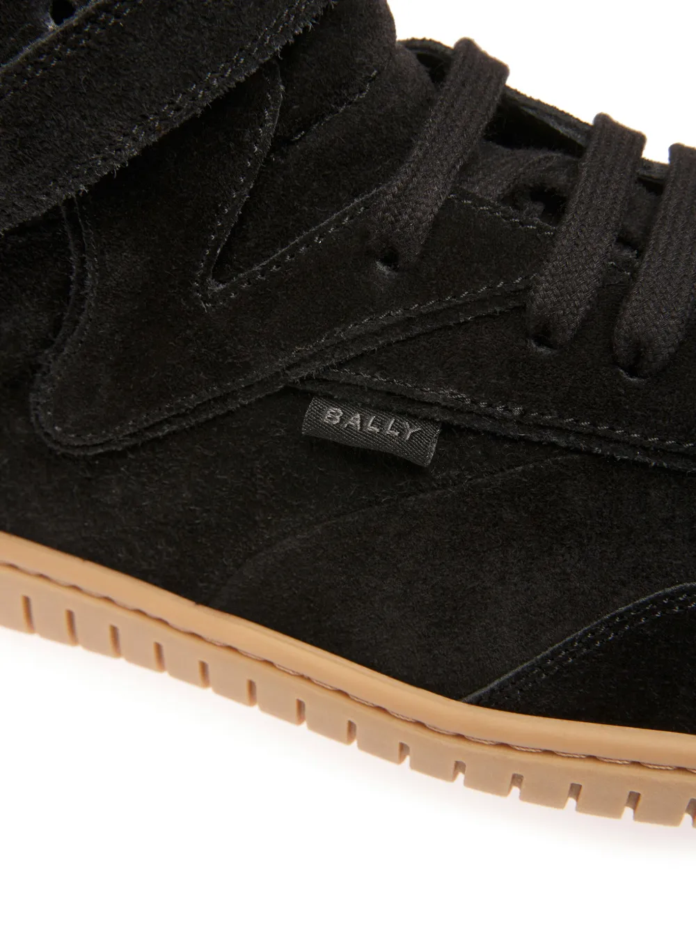 Shop Bally Player Suede High-top Sneakers In Black