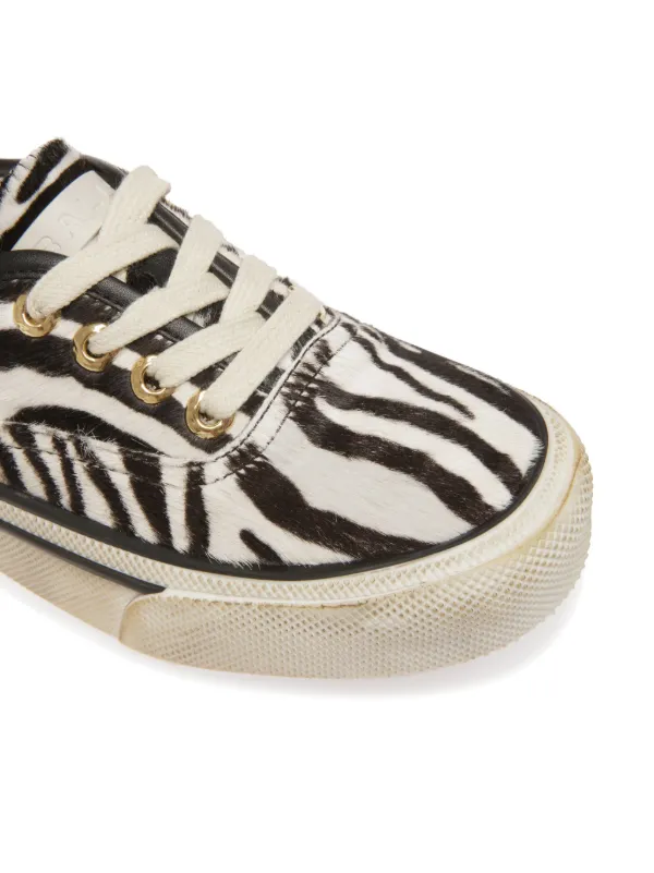 Zebra print outlet sneakers
