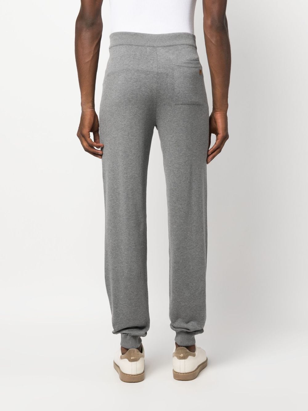 Shop Corneliani Drawstring-waist Track Pants In Grey
