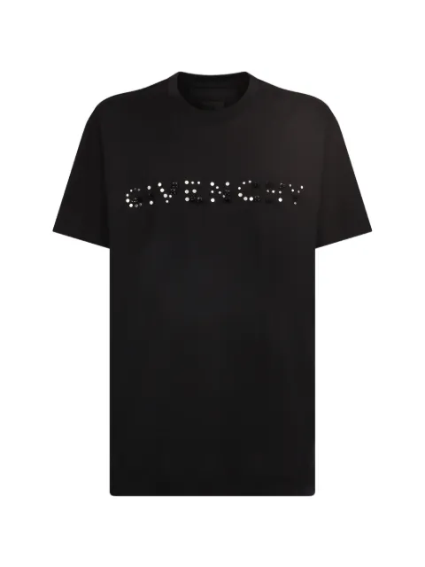 Givenchy stud-embellished logo cotton T-shirt
