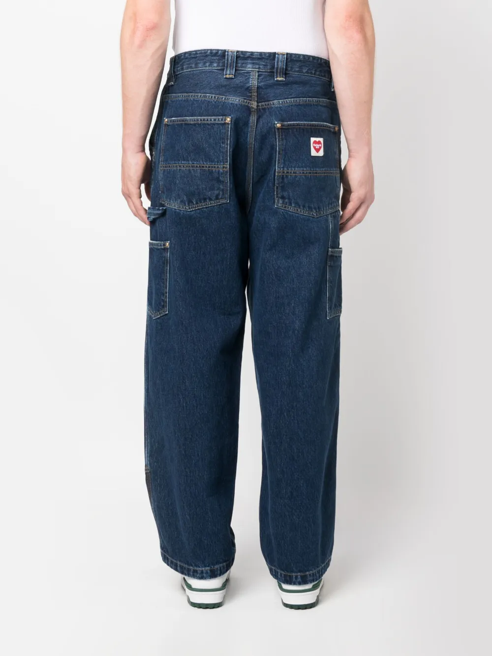 Carhartt WIP Jeans met wijde pijpen Blauw