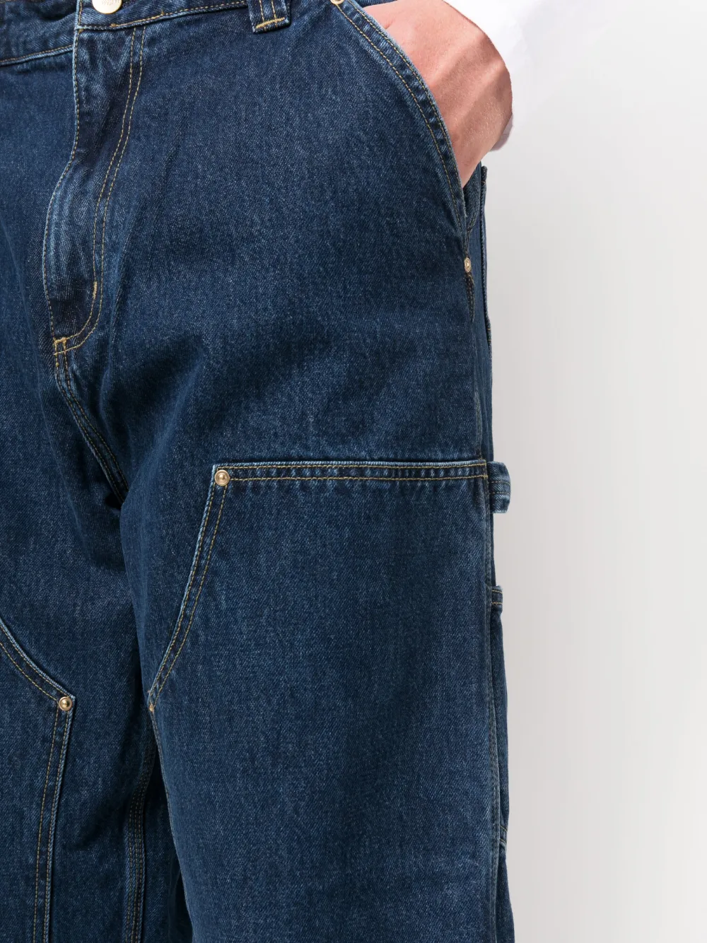 Carhartt WIP Jeans met wijde pijpen Blauw