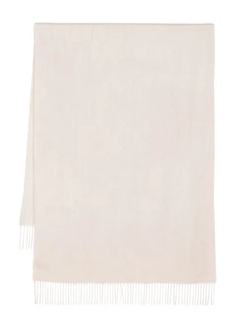 N.Peal fringed cashmere scarf