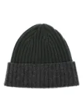 N.Peal chunky ribbed-knit cashmere beanie - Grey