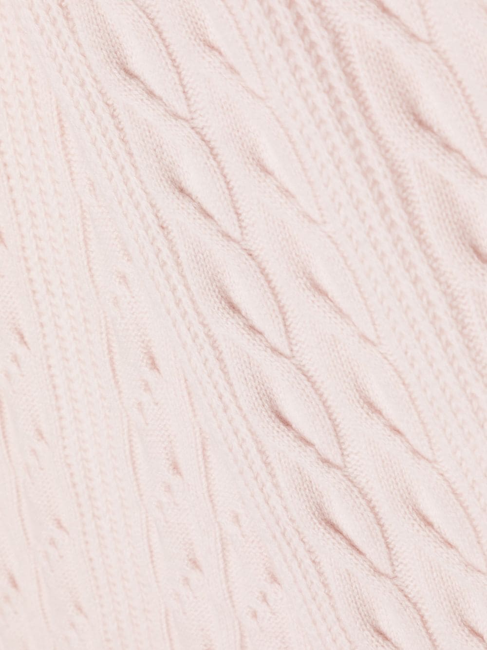 Shop N•peal Cable-knit Cashmere Scarf In Pink