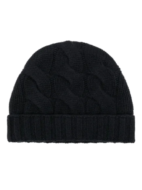 N.Peal chunky cable-knit beanie