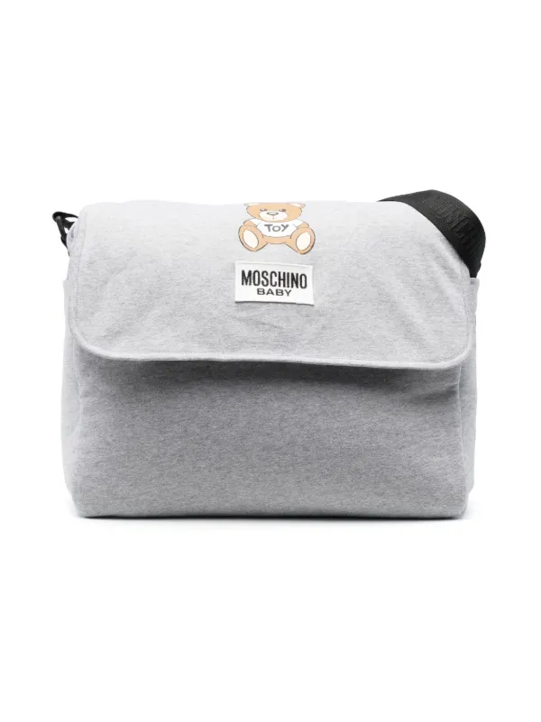 Moschino マザーズバッグ ロゴ グレー