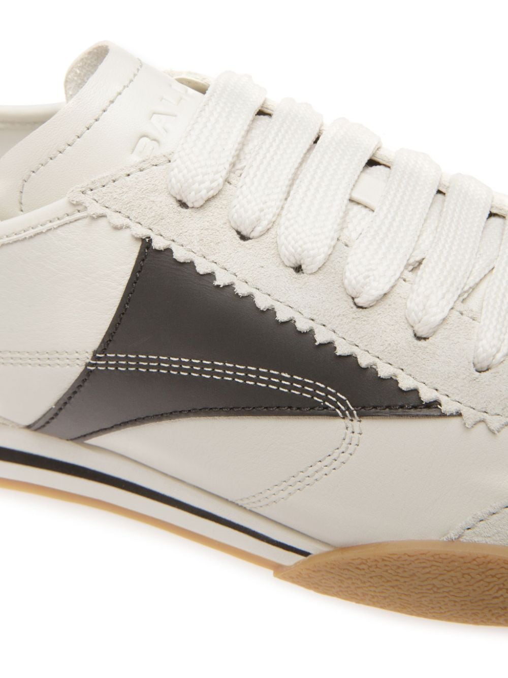 Shop Bally Sonney-b-w Panelled-design Sneakers In White