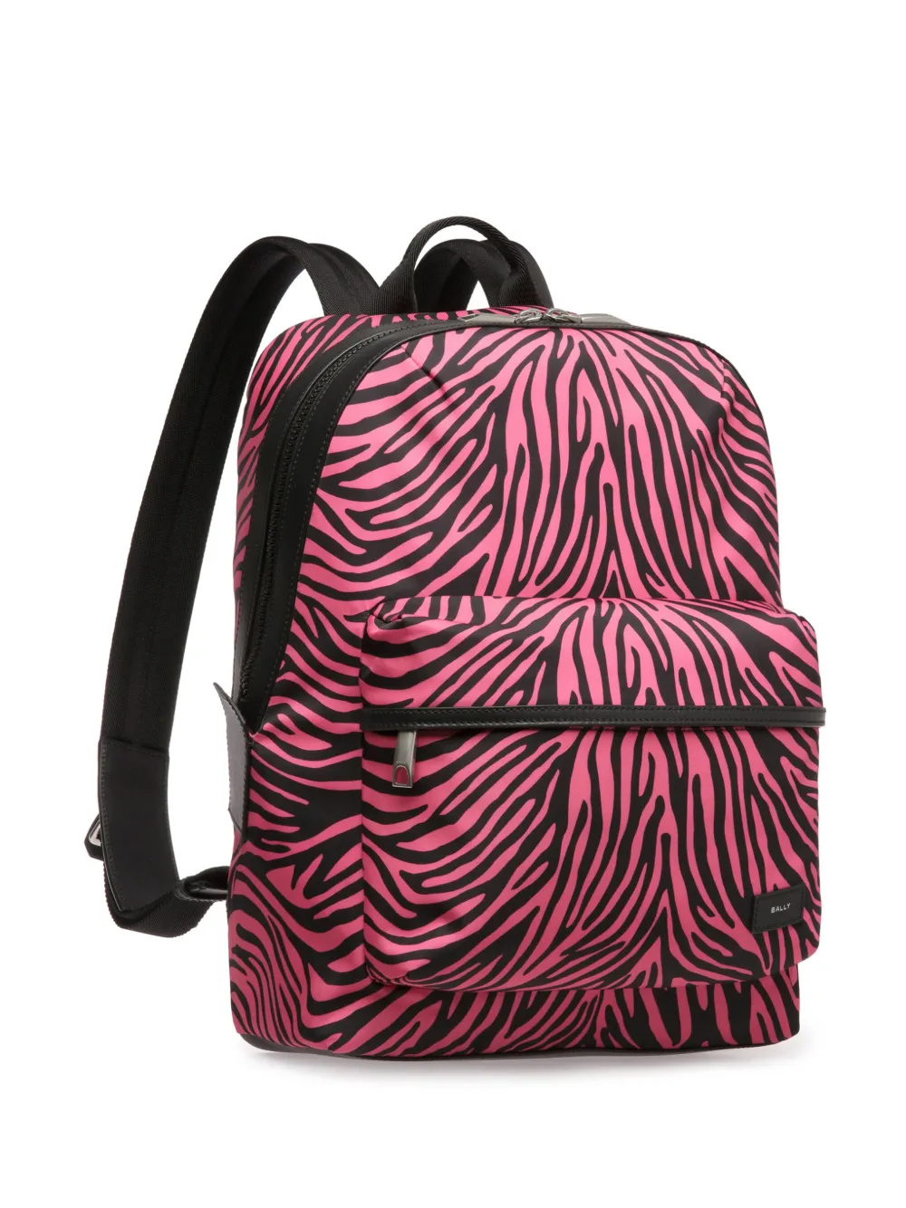 Bally Zebra Crossing Patterned Backpack In Pink