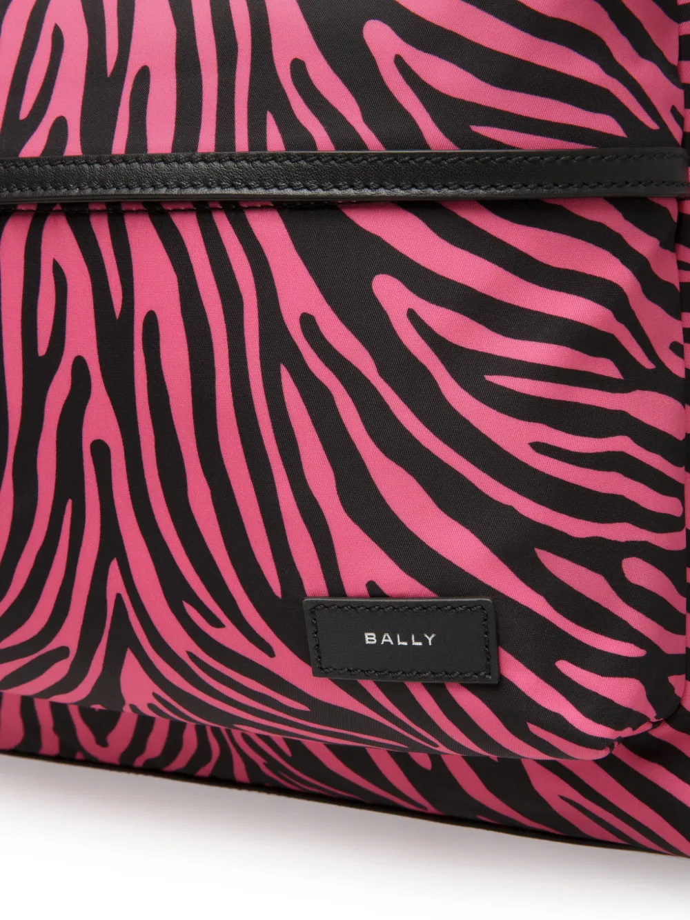 Bally Zebra Crossing Patterned Backpack In Pink