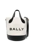 Bally Bar 8 Hours logo-print bucket bag - White